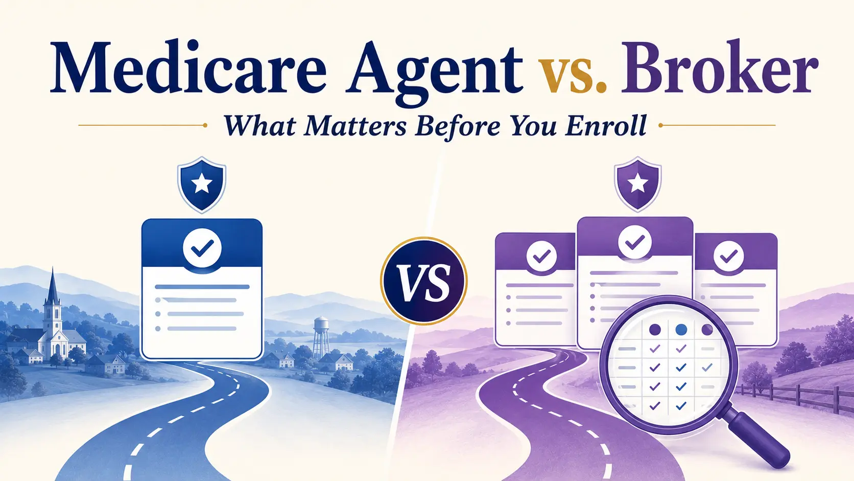 Medicare agent versus independent broker comparison