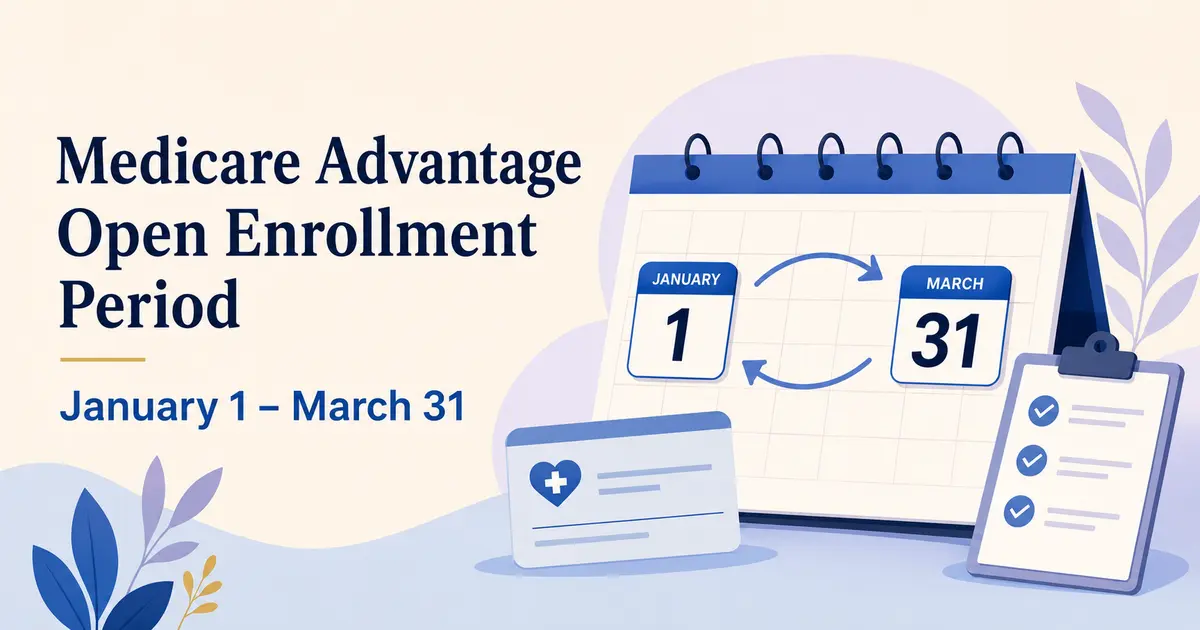 Medicare Advantage Open Enrollment Period dates and options