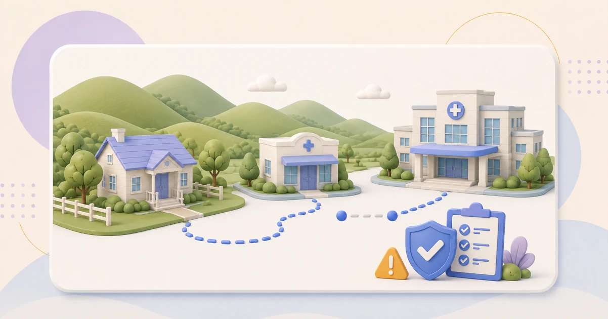 Rural Missouri Medicare Advantage provider network changing between a home, doctor and hospital